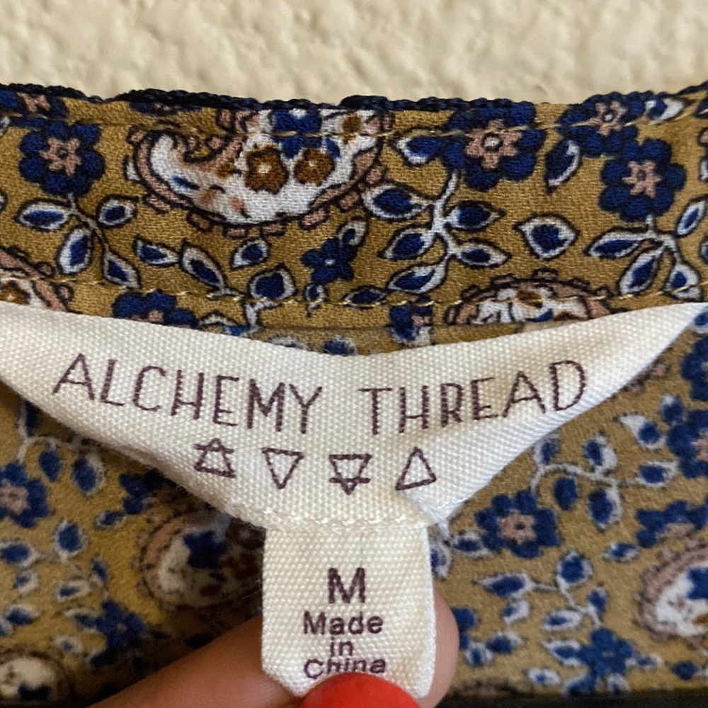 Alchemy Thread Boho Blouse Size Medium - image 3
